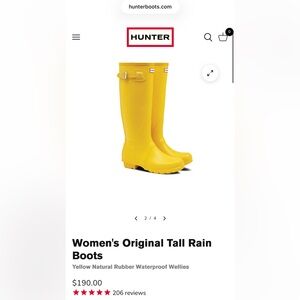 Hunter Women's Original Tall Rain Boots - Grey
